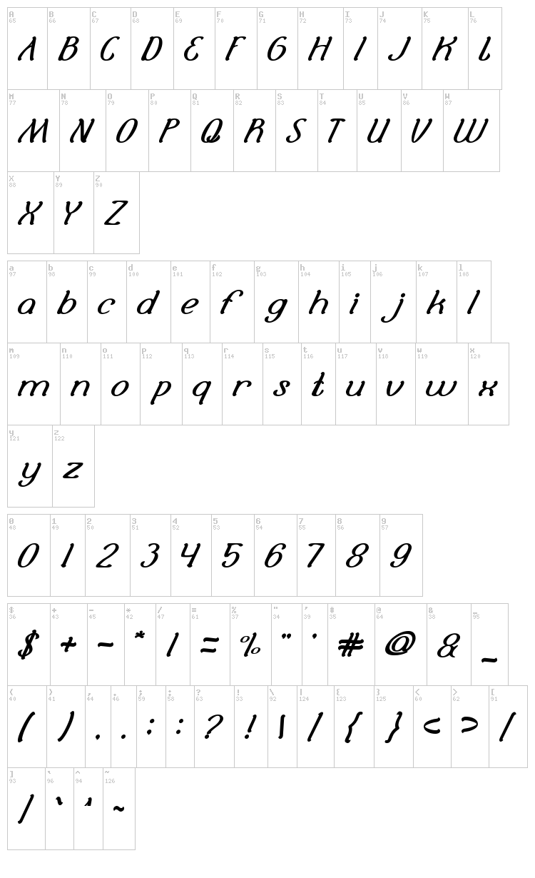 Selamat Hari Raya font map